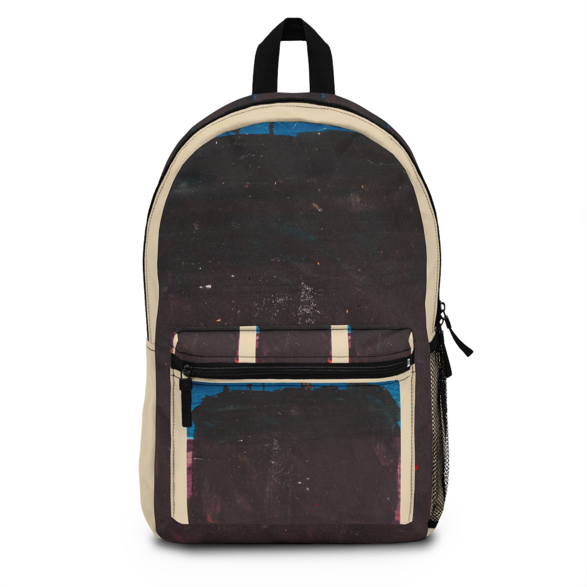Mountain Range – Red Accent Abstract Paint Art Backpack & Travel Bag