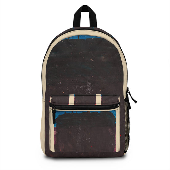 Mountain Range – Red Accent Abstract Paint Art Backpack & Travel Bag