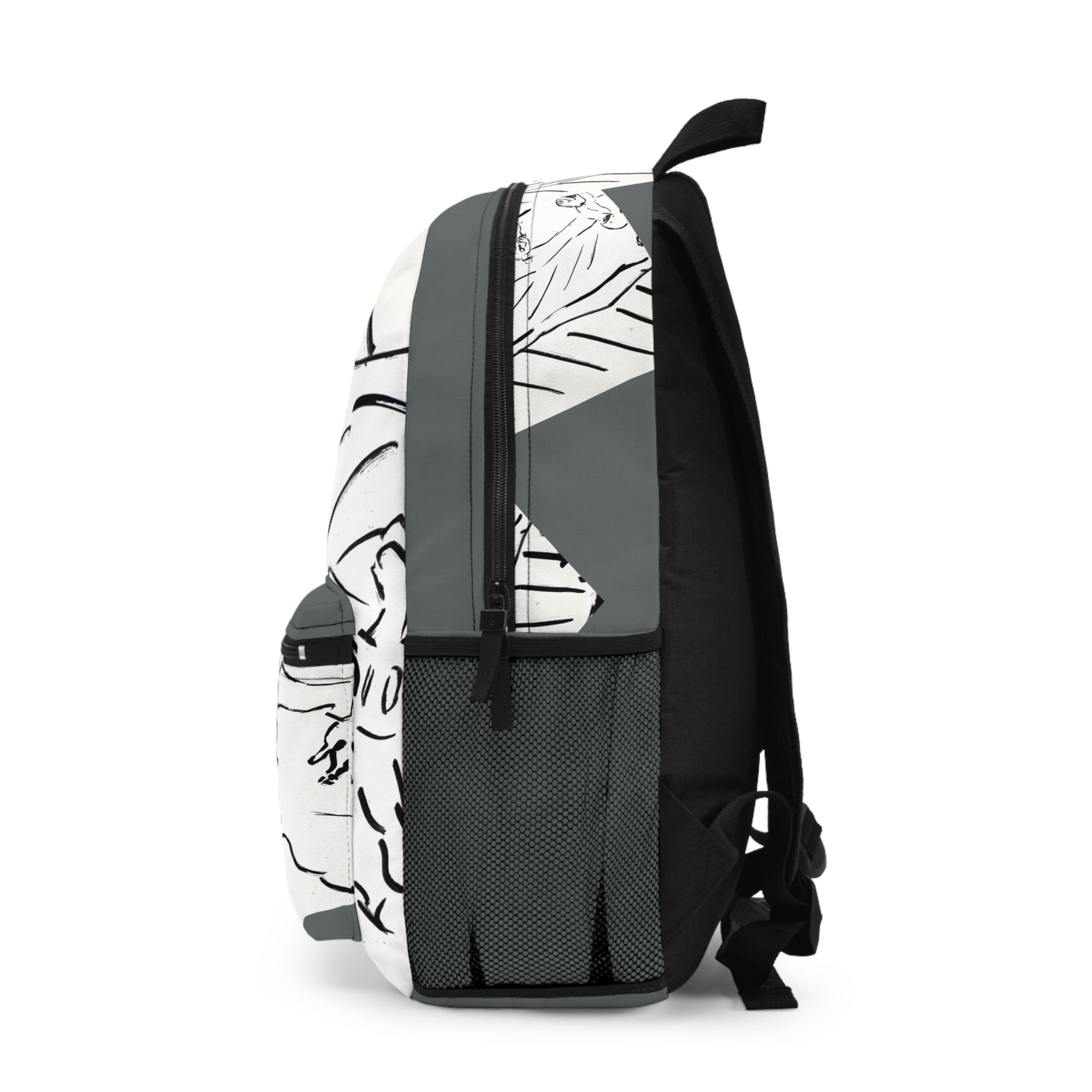 PlayField – Light Grey Sketch Art Backpack & Travel Bag