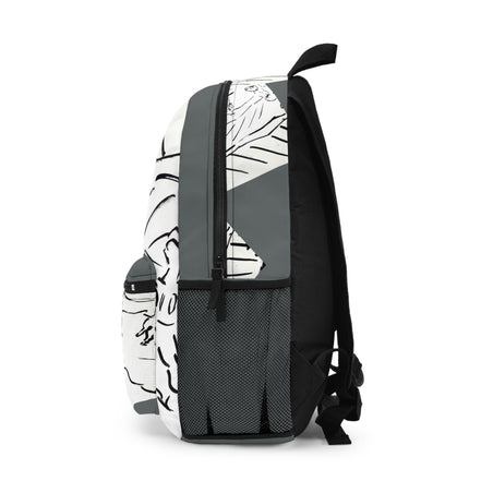 PlayField – Light Grey Sketch Art Backpack & Travel Bag