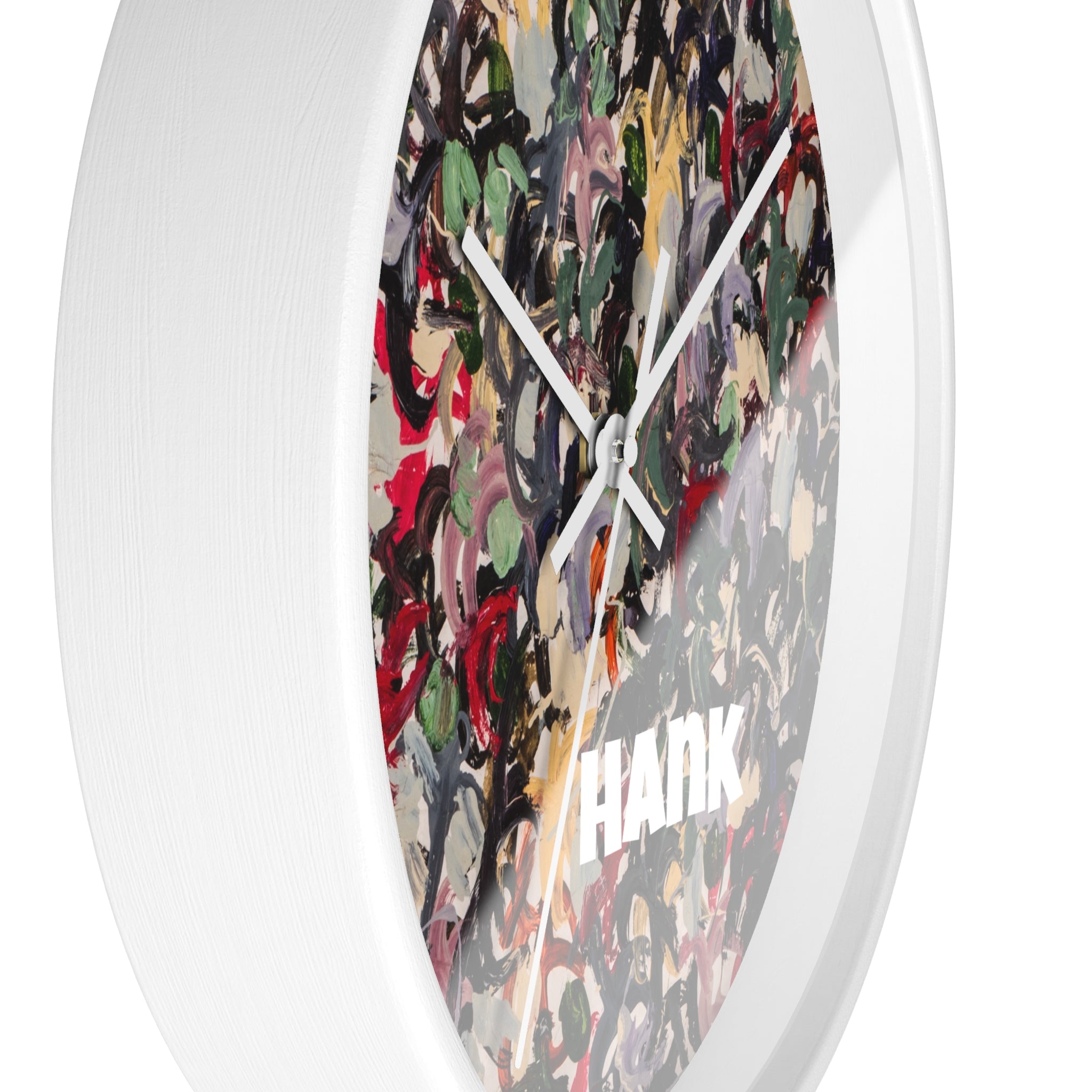 Hank — Abstract Brushstroke Designer Wall Clock (10