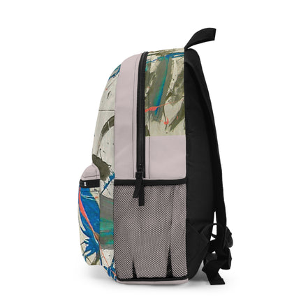 Splash Artistic Paint Splash School Backpack (grayish)