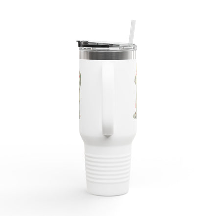inTense – 40oz Insulated Travel Mug with Handle & Straw | Dishwasher-Safe Art Cup