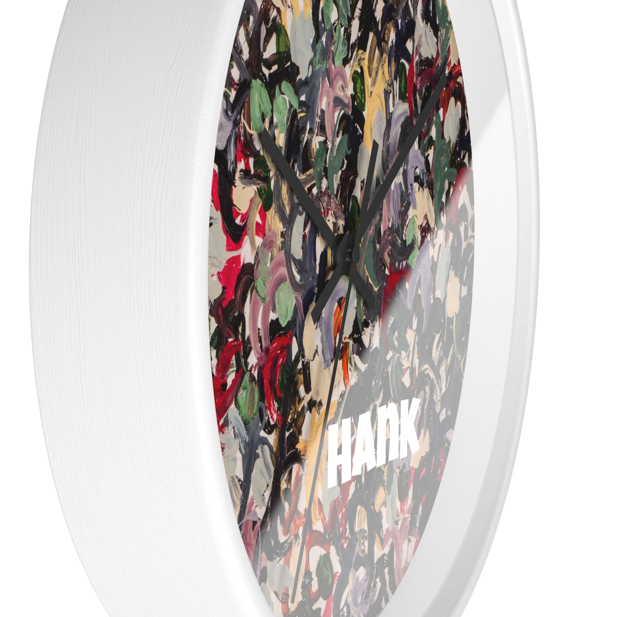 Hank — Abstract Brushstroke Designer Wall Clock (10