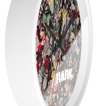 Hank — Abstract Brushstroke Designer Wall Clock (10")