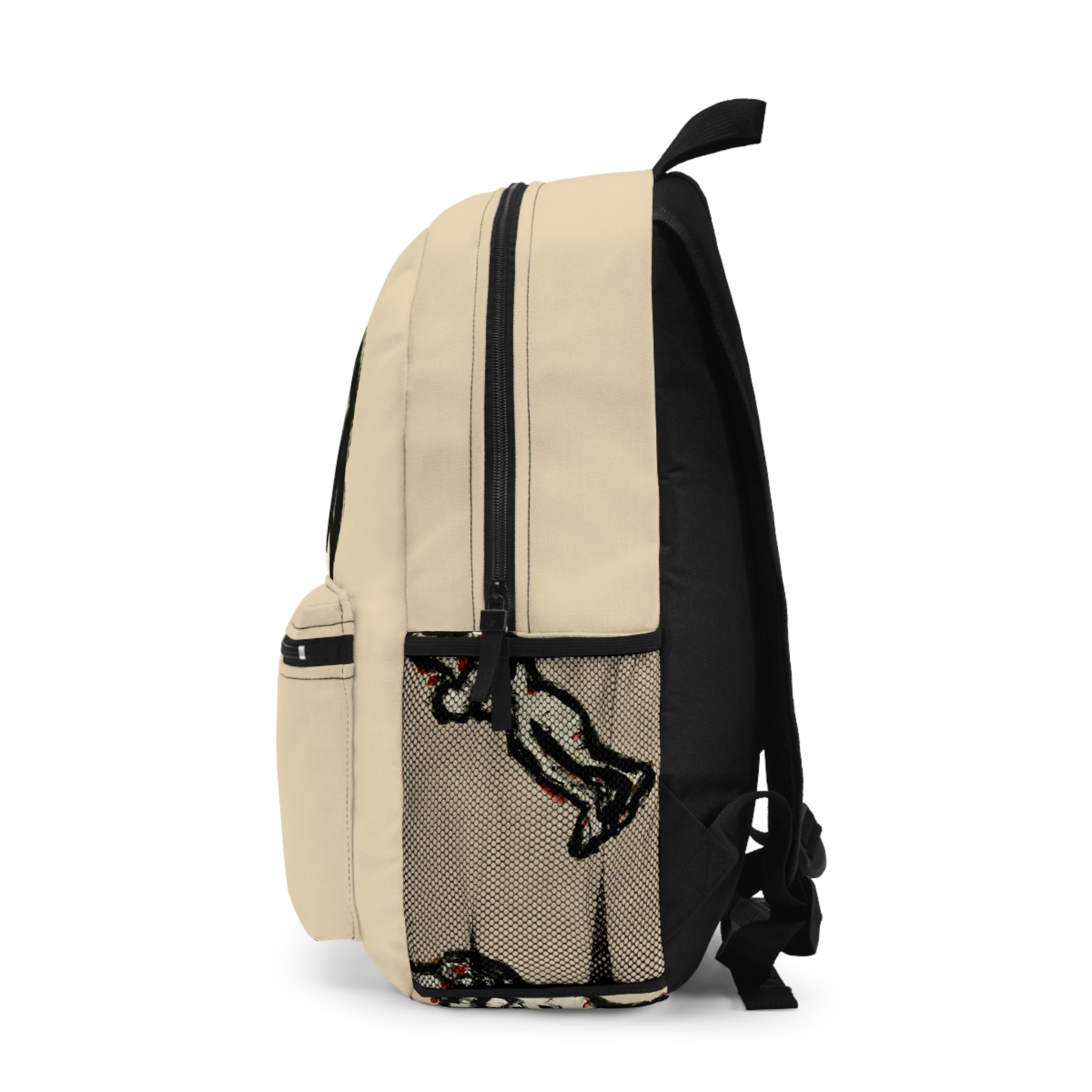 inTense — Abstract Figure Art Backpack (creme)