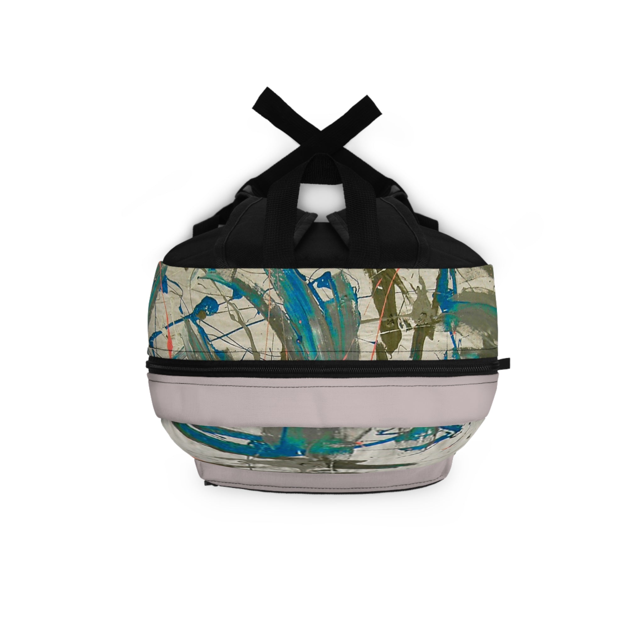 Splash Artistic Paint Splash School Backpack (grayish)
