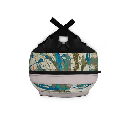 Splash Artistic Paint Splash School Backpack (grayish)