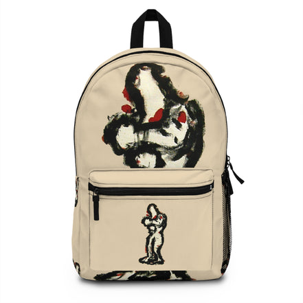 inTense — Abstract Figure Art Backpack (creme)