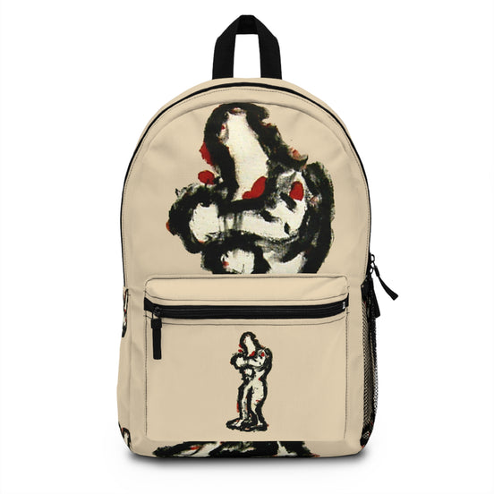 inTense — Abstract Figure Art Backpack (creme)