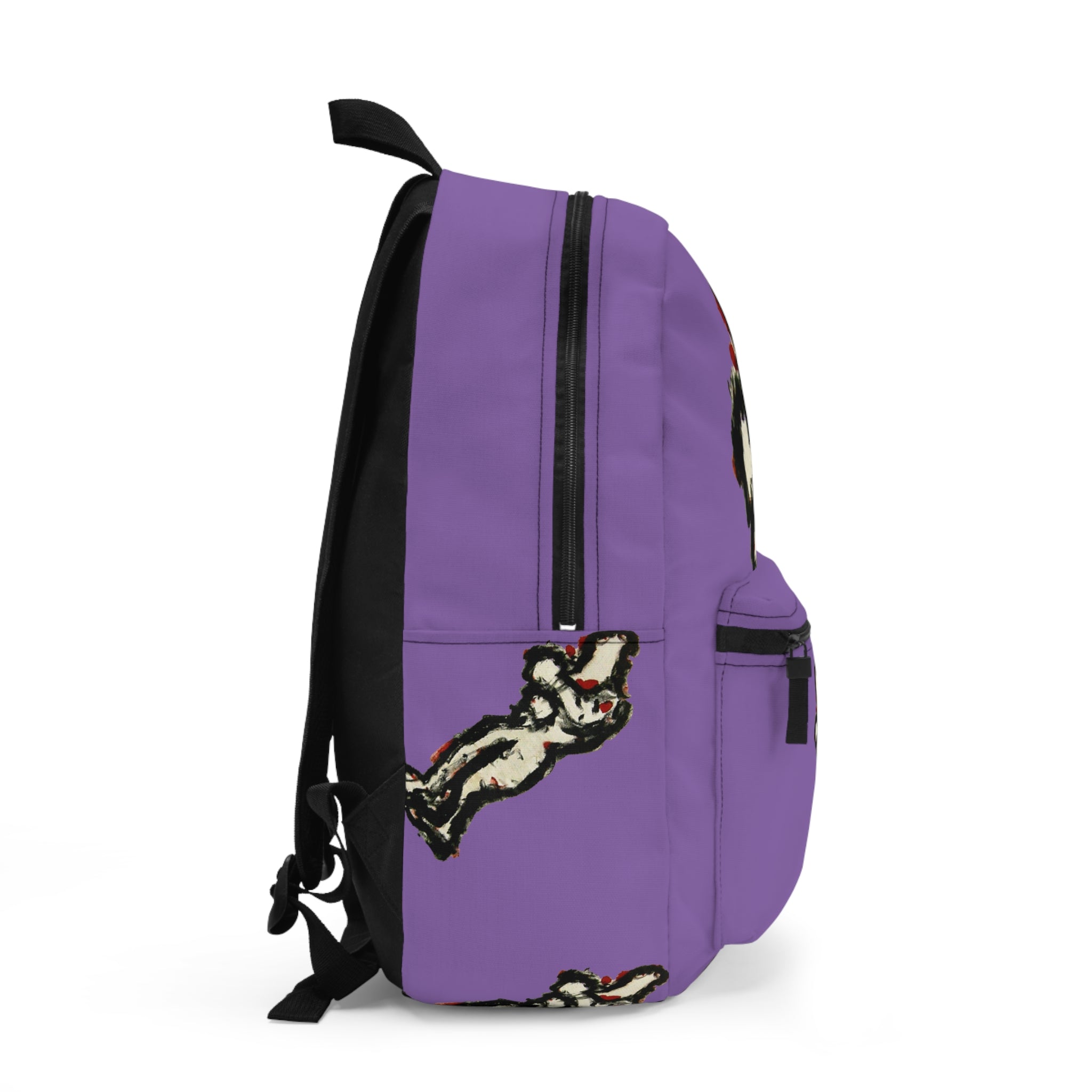 inTense — Abstract Figure Art Backpack (light purple)