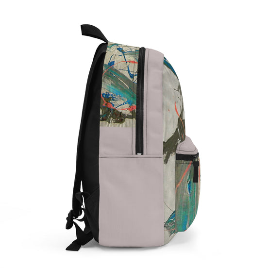 Splash Artistic Paint Splash School Backpack (grayish)