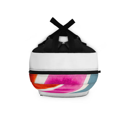 Colorwash Stripes Backpack — Vibrant Watercolor Stripe School & Travel Bag