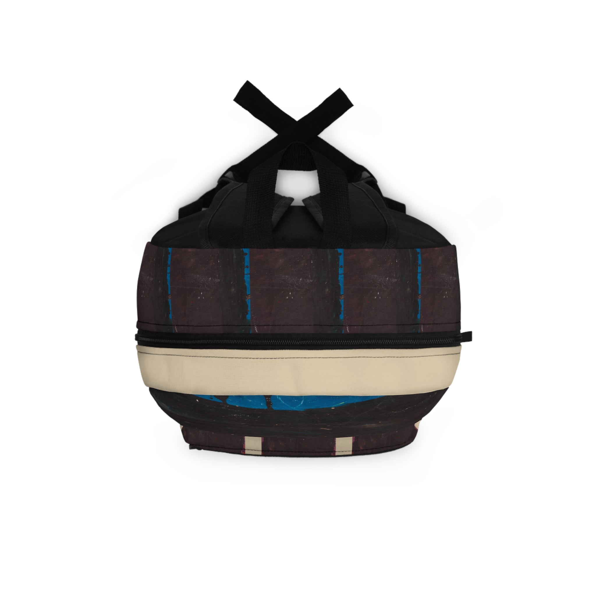 Mountain Range – Red Accent Abstract Paint Art Backpack & Travel Bag