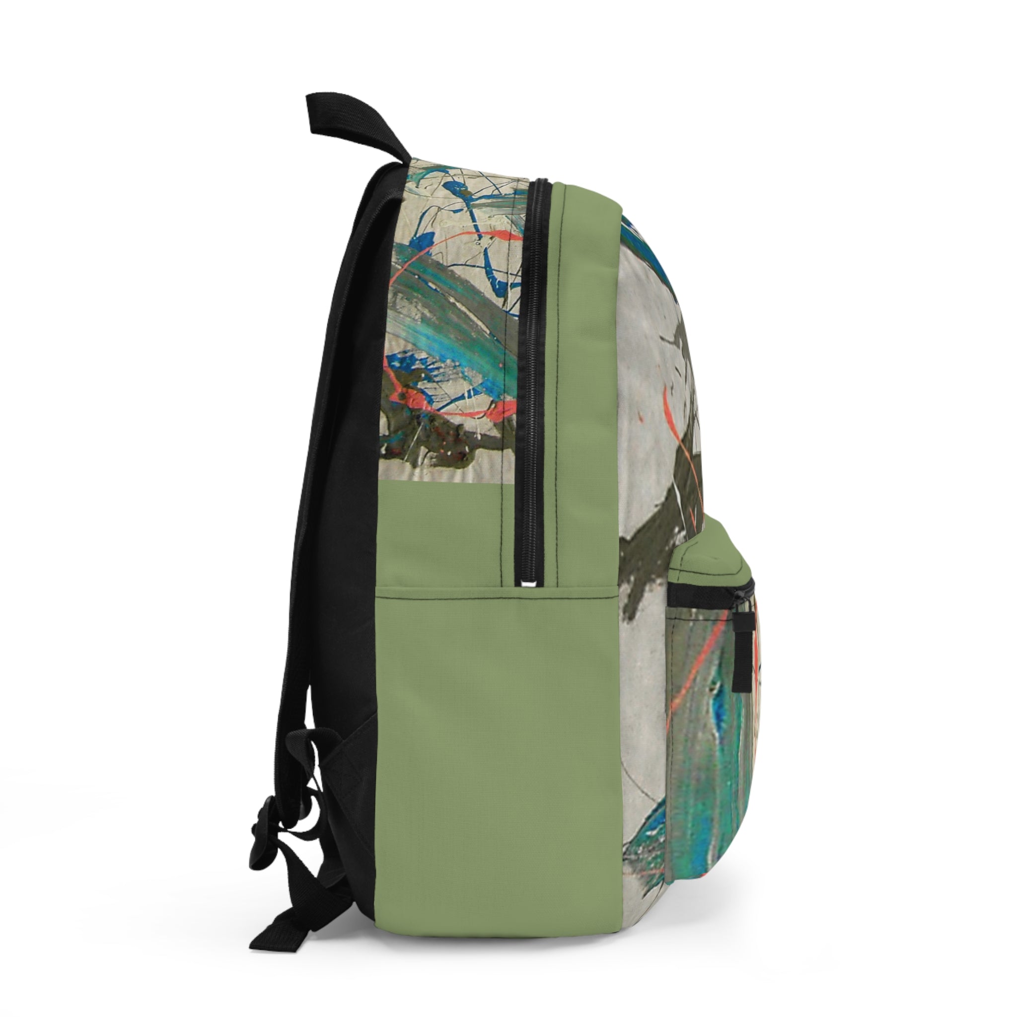 Splash Artistic Paint Splash School Bag (green)