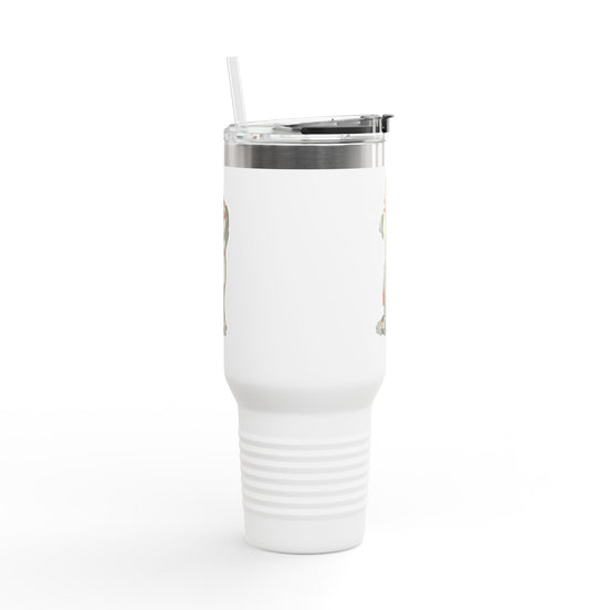 inTense – 40oz Insulated Travel Mug with Handle & Straw | Dishwasher-Safe Art Cup