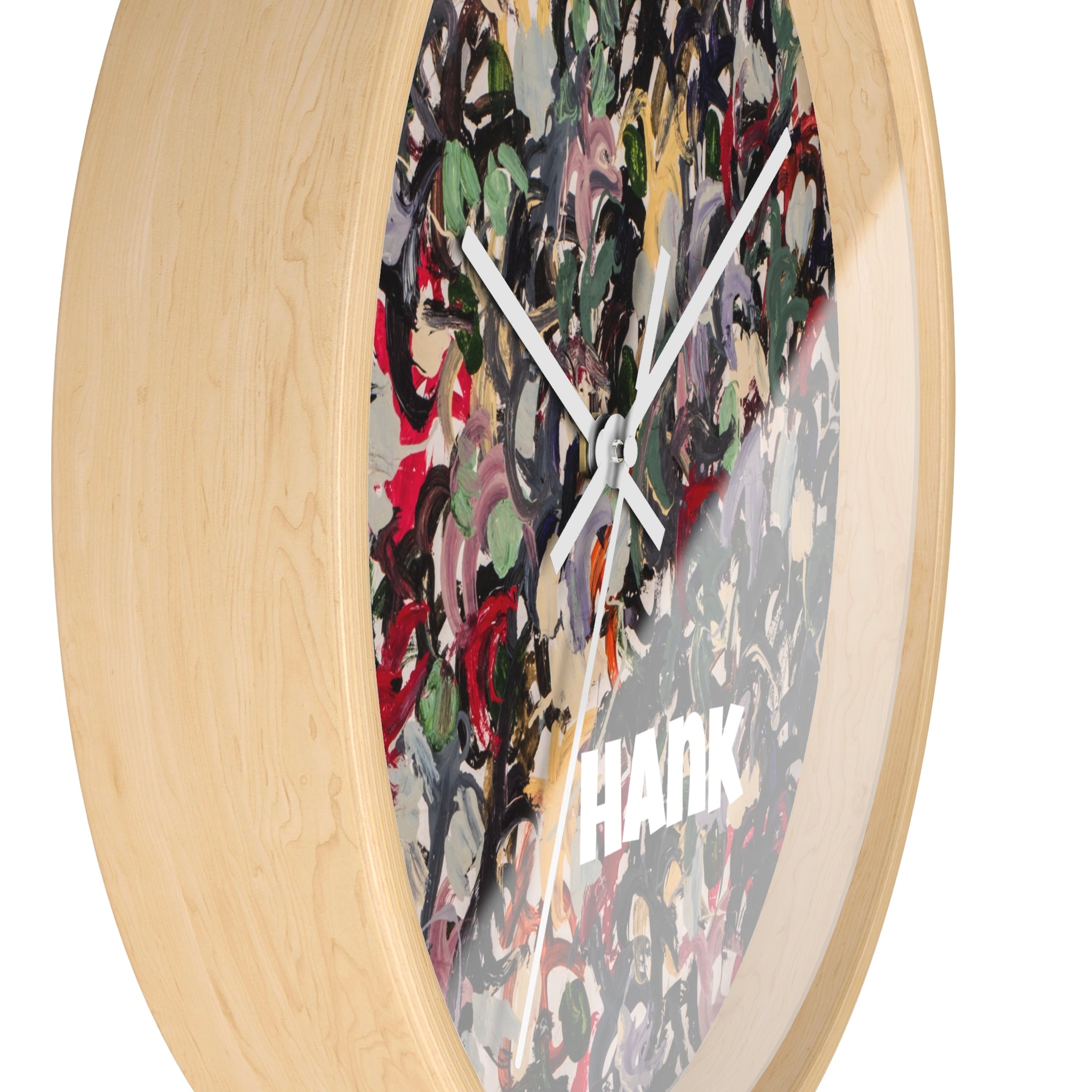 Hank — Abstract Brushstroke Designer Wall Clock (10