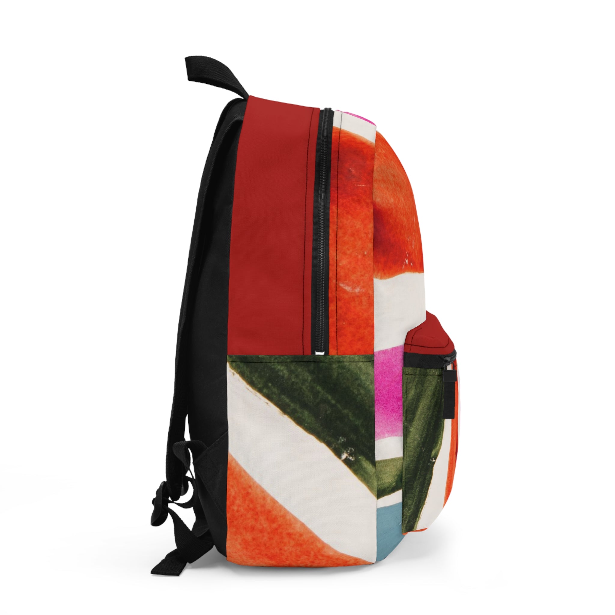 Colorwash Stripes Backpack — Vibrant Watercolor Stripe School & Travel Bag