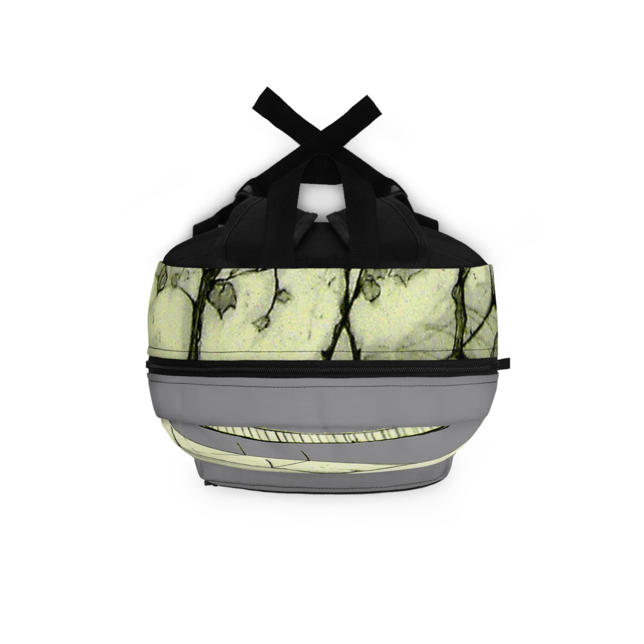 Tuscan Designer Backpack – Hand-Drawn Landscape Art (grey)