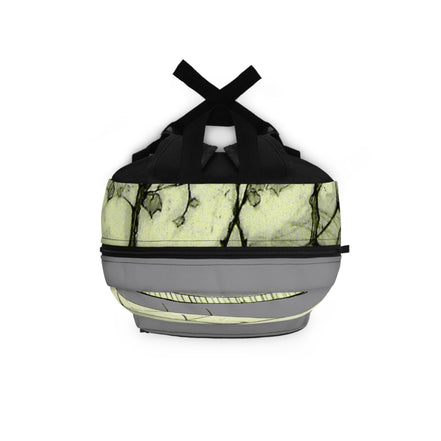 Tuscan Designer Backpack – Hand-Drawn Landscape Art (grey)