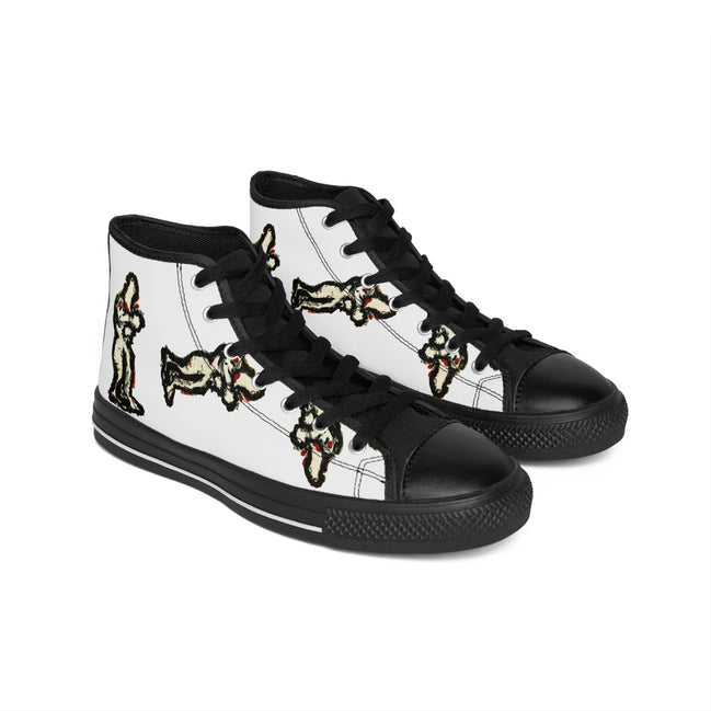 InTense – Women’s Abstract Figure High-Top Canvas Sneakers