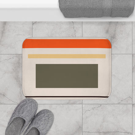 Flower Thoughts Bath Mat — Minimalist Midcentury Grounding Rug