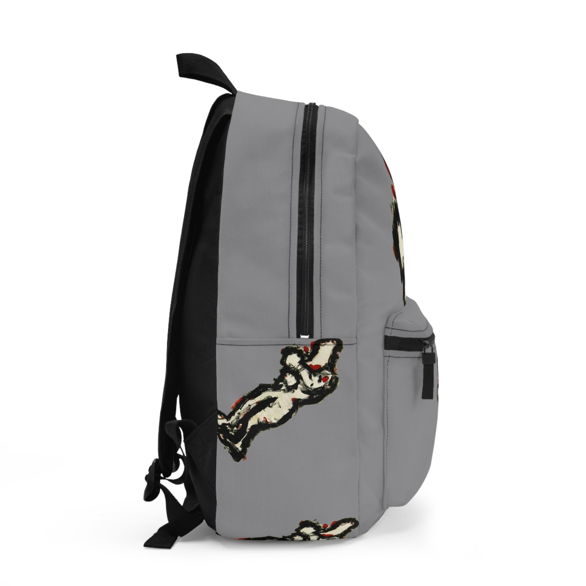 inTense — Abstract Figure Art Backpack ( Grey)