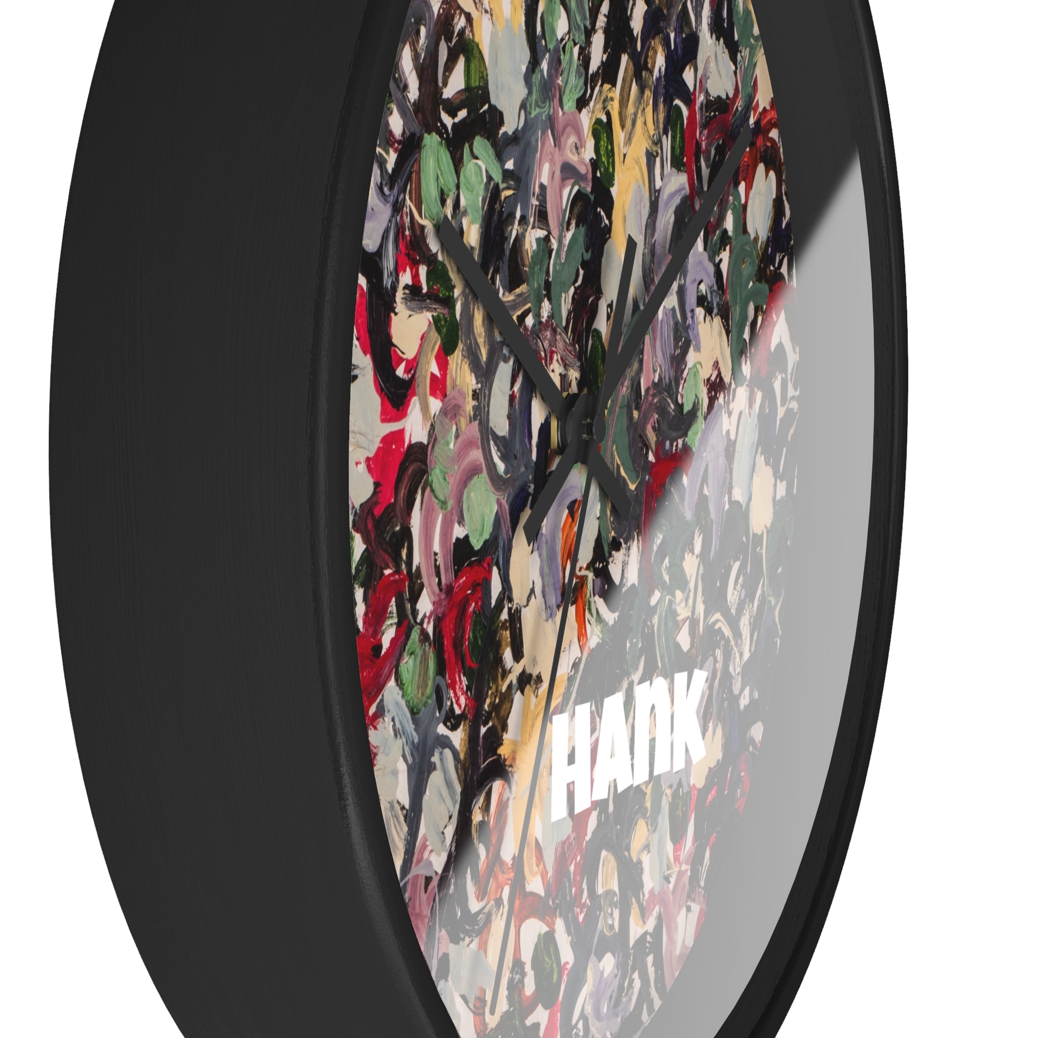 Hank — Abstract Brushstroke Designer Wall Clock (10