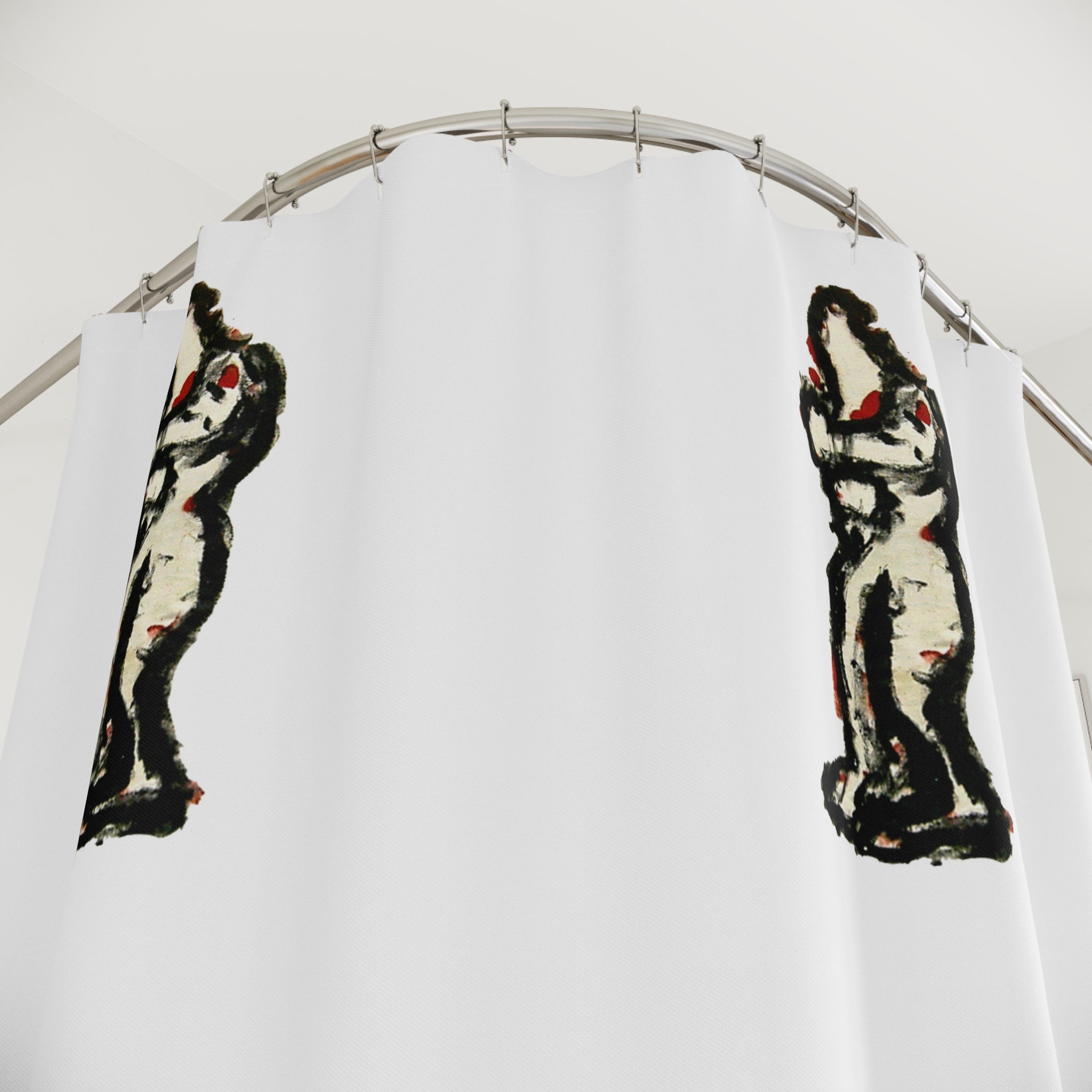 inTense(s) — Abstract Figure Pattern Shower Curtain