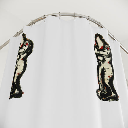 inTense(s) — Abstract Figure Pattern Shower Curtain