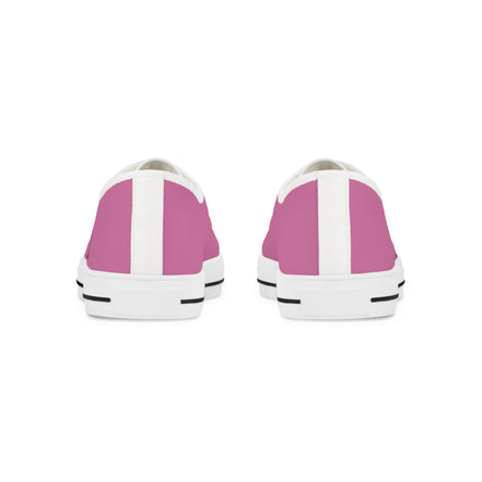 InTense – Men’s Abstract Figure Low-Top Canvas Sneakers – Light Pink Background