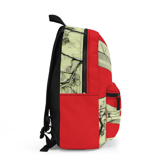 Tuscan Designer Backpack – Red Landscape Art