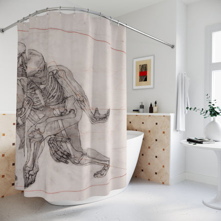 Saginaw 2 — Multi-Figure Anatomy Art Shower Curtain