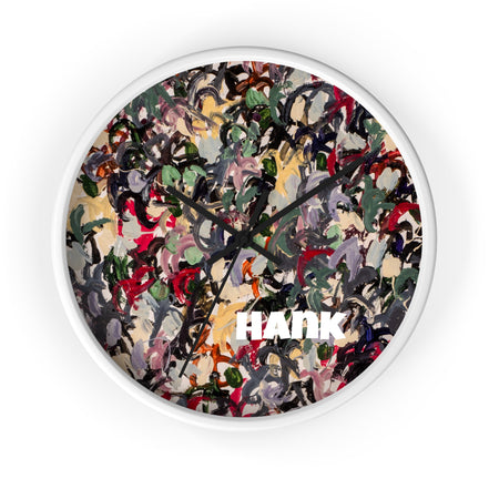 Hank — Abstract Brushstroke Designer Wall Clock (10")
