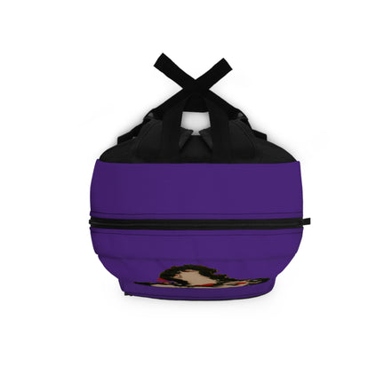 InTense — Abstract Figure Art Backpack (dark purple)