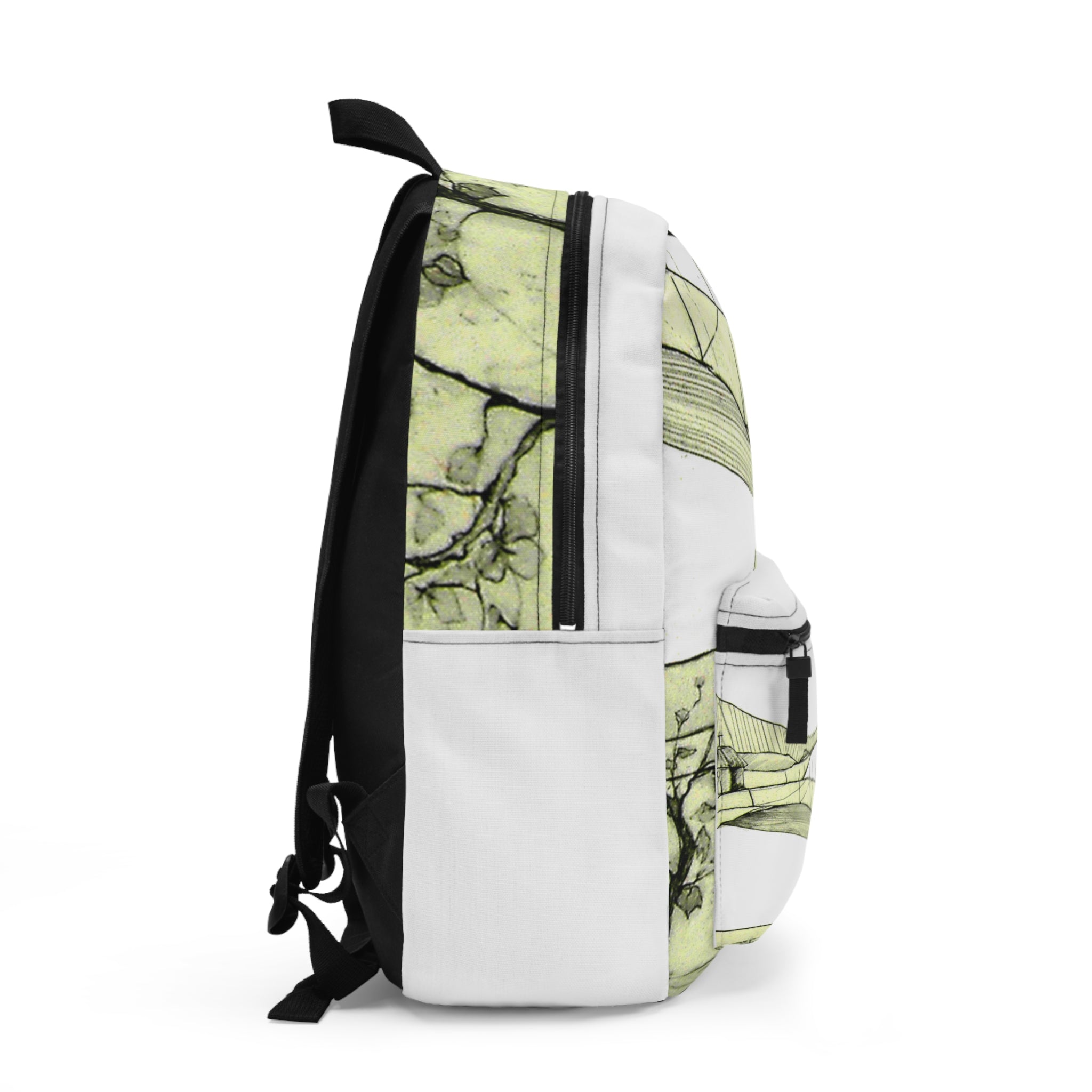 Tuscan Designer Backpack – Hand-Drawn Landscape Art