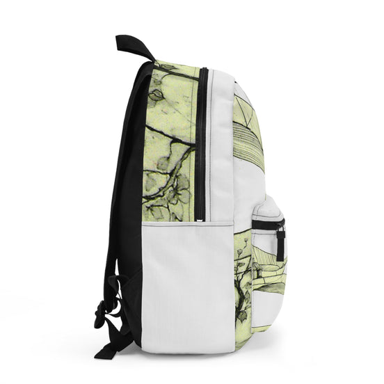 Tuscan Designer Backpack – Hand-Drawn Landscape Art