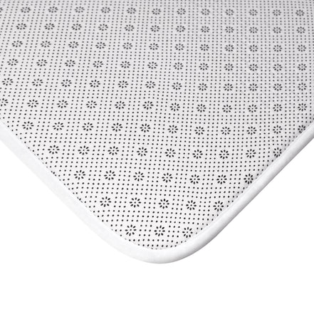Tuscan Bath Mat — Hand-Drawn Landscape (Beige)