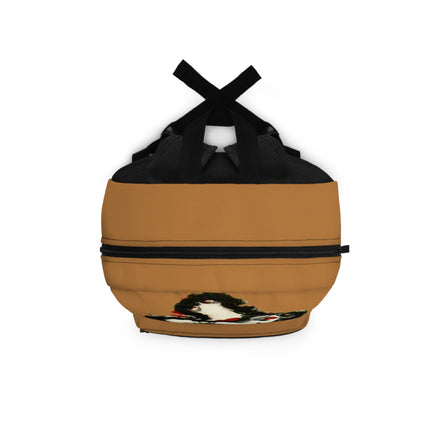 inTense — Abstract Figure Art Backpack (light brown)