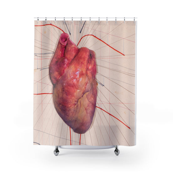 Saginaw 4 — Anatomical Heart Art Shower Curtain