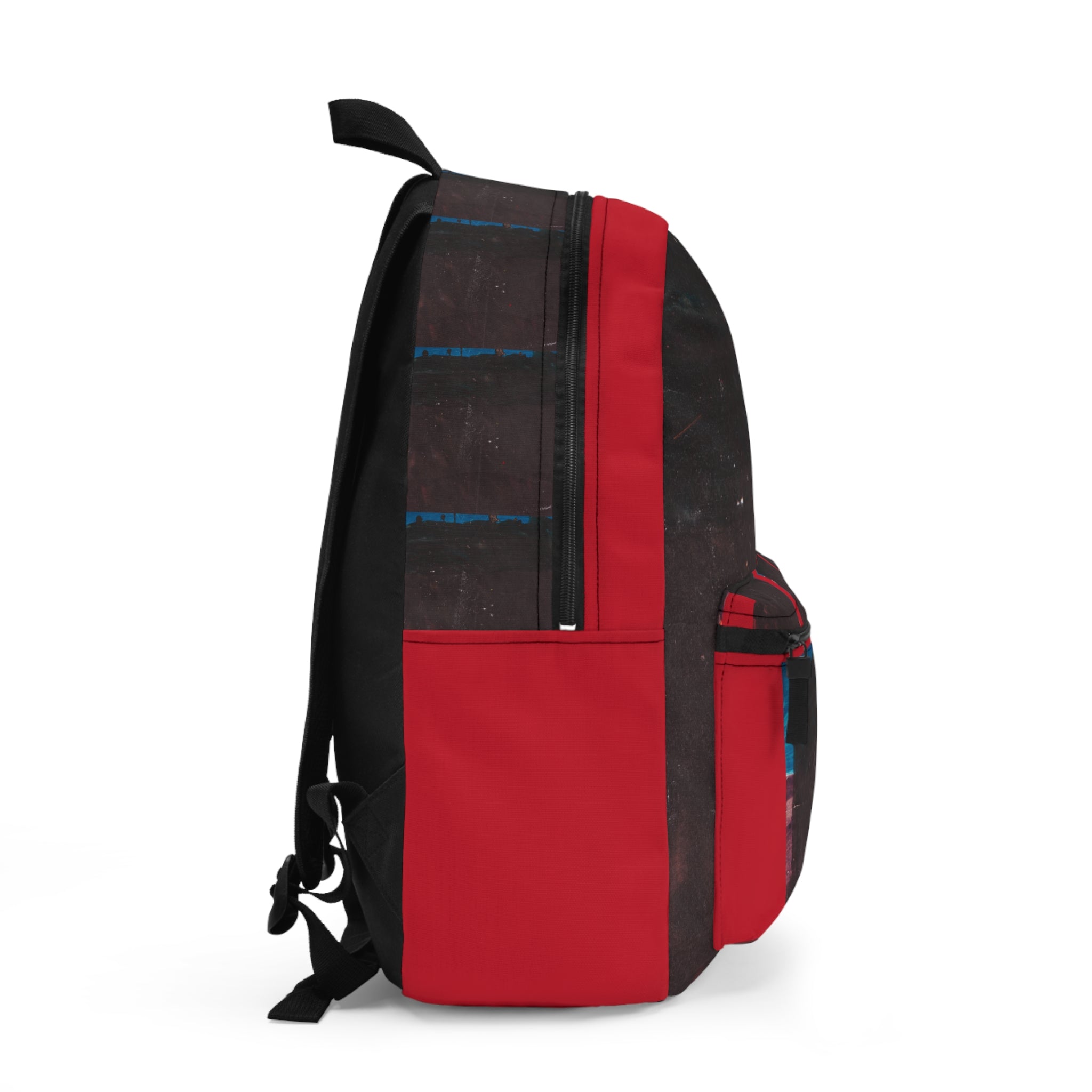 Mountain Range – Red Accent Abstract Paint Art Backpack & Travel Bag