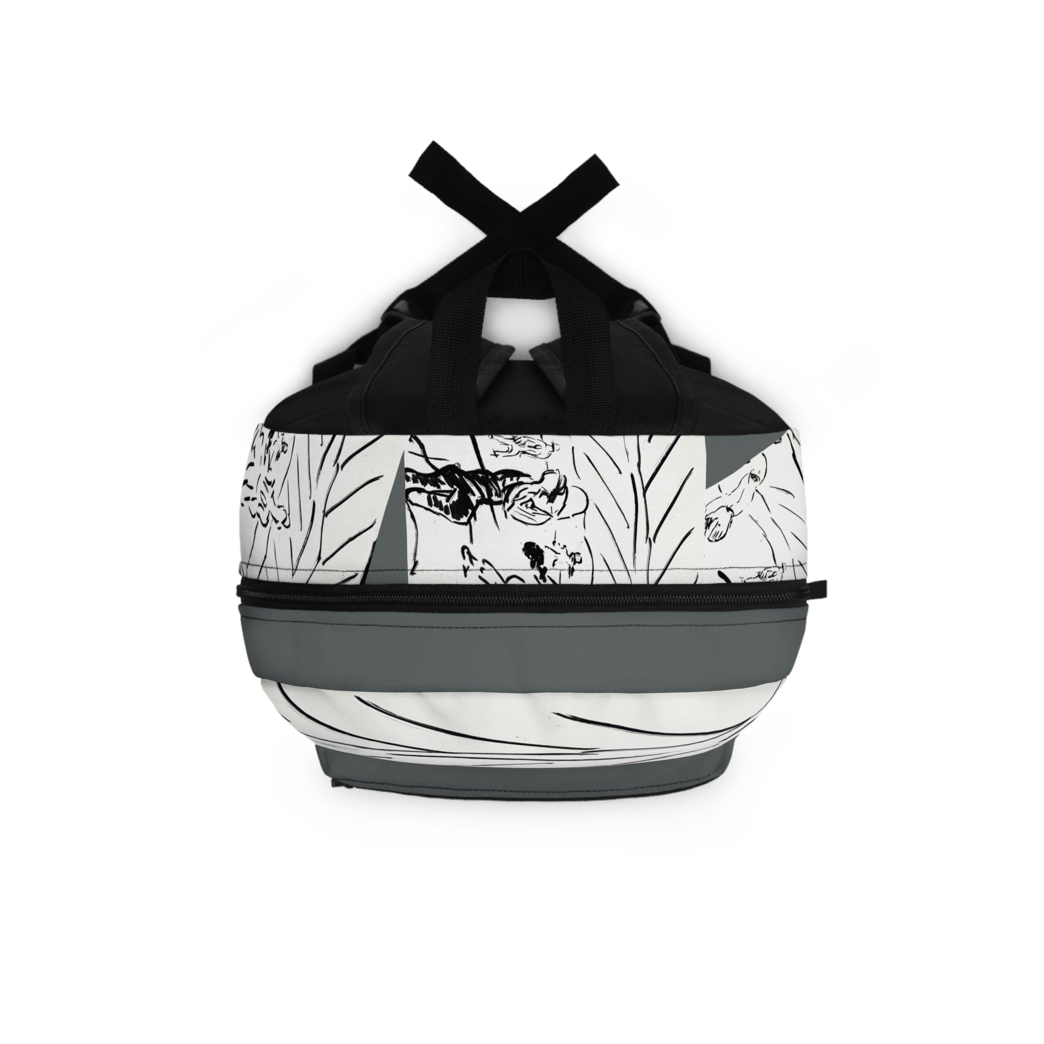 PlayField – Light Grey Sketch Art Backpack & Travel Bag