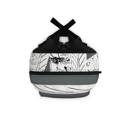 PlayField – Light Grey Sketch Art Backpack & Travel Bag