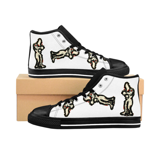 InTense – Men’s Abstract Figure High-Top Canvas Sneakers