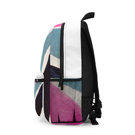 Colorwash Stripes Backpack — Vibrant Watercolor Stripe School & Travel Bag