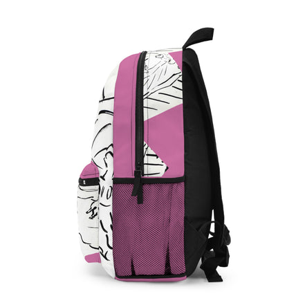 PlayField – Light Pink Sketch Art Backpack & Travel Bag