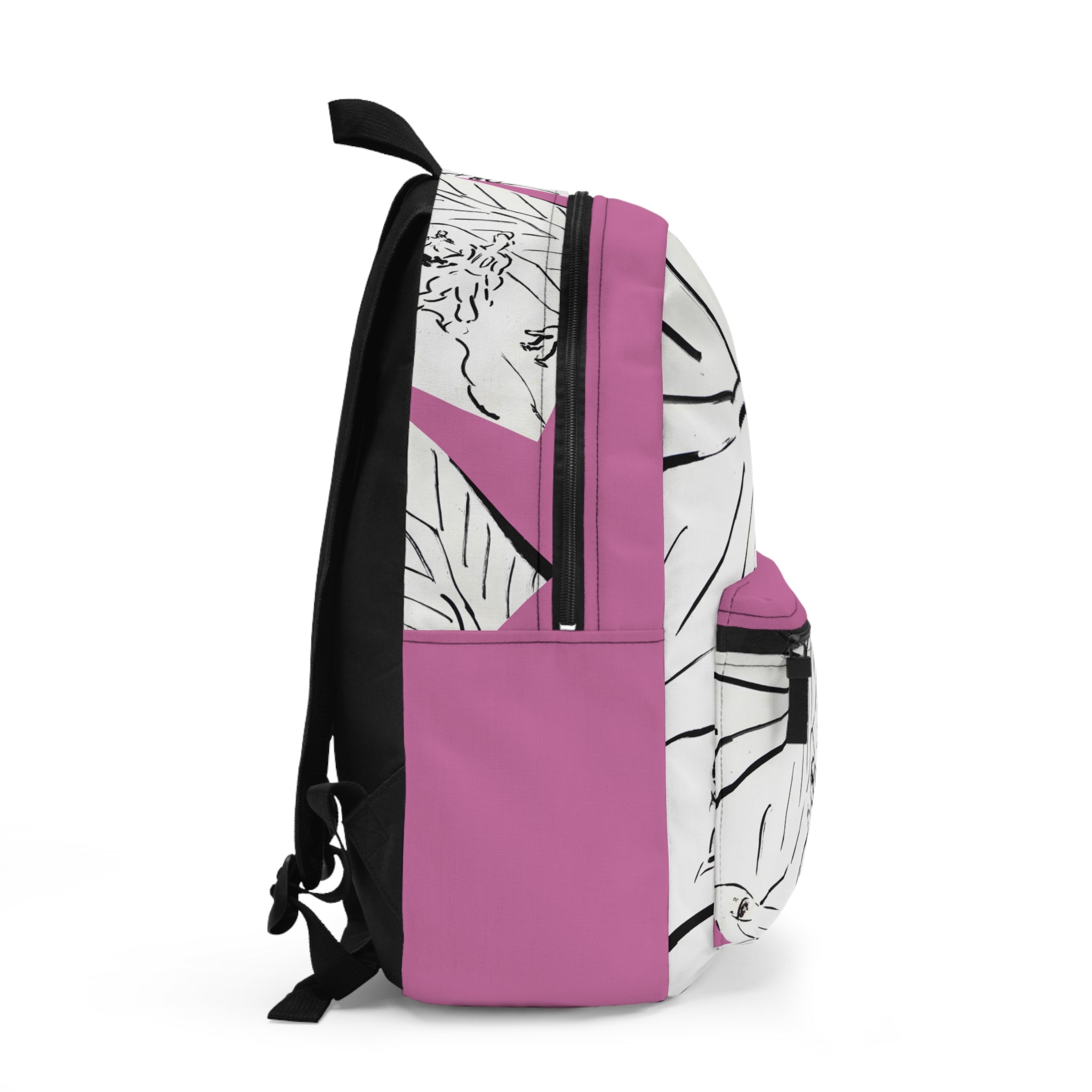 PlayField – Light Pink Sketch Art Backpack & Travel Bag
