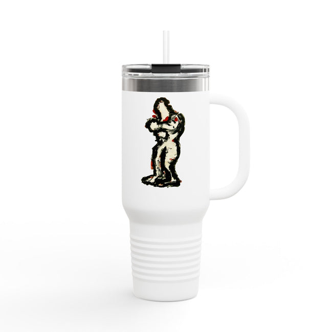 inTense – 40oz Insulated Travel Mug with Handle & Straw | Dishwasher-Safe Art Cup