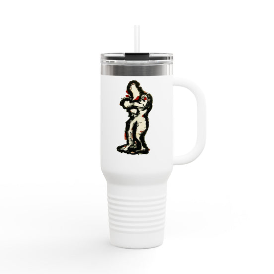inTense – 40oz Insulated Travel Mug with Handle & Straw | Dishwasher-Safe Art Cup