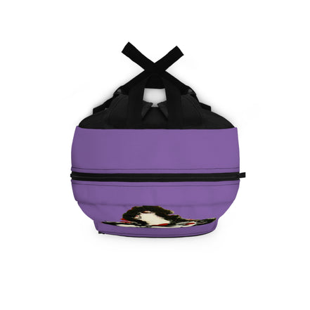 inTense — Abstract Figure Art Backpack (light purple)